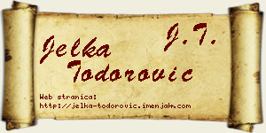 Jelka Todorović vizit kartica